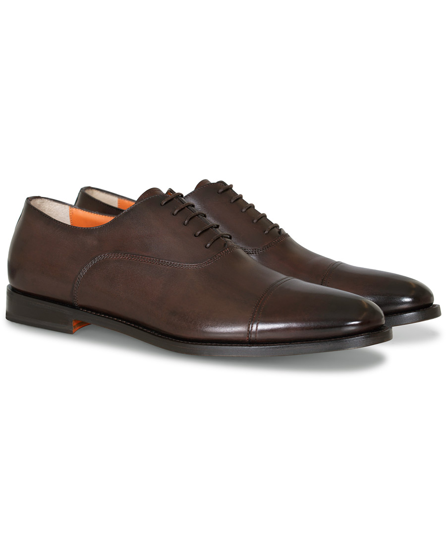Herre | Santoni Wilson Oxford Dark Brown Calf | Santoni | Wilson Oxford Dark Brown Calf