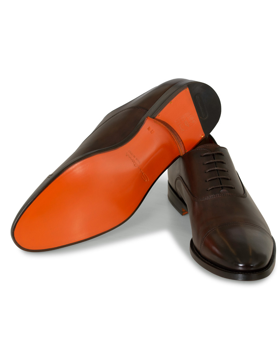 Herre | Santoni Wilson Oxford Dark Brown Calf | Santoni | Wilson Oxford Dark Brown Calf