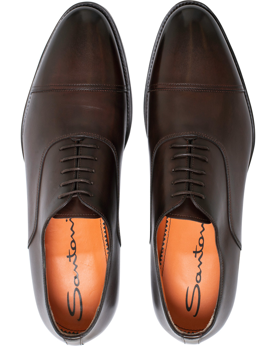 Herre | Santoni Wilson Oxford Dark Brown Calf | Santoni | Wilson Oxford Dark Brown Calf