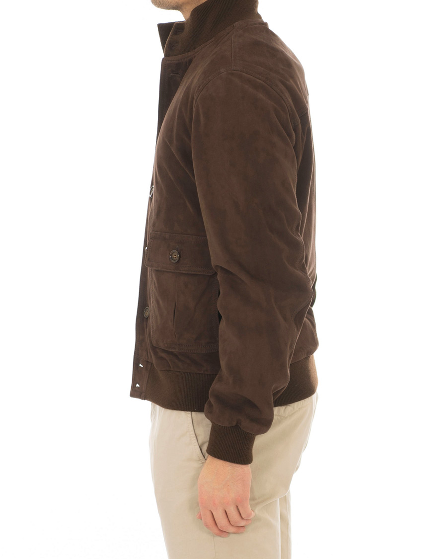 Herre | Jakker | Valstar | Valstarino Suede Jacket Dark Brown