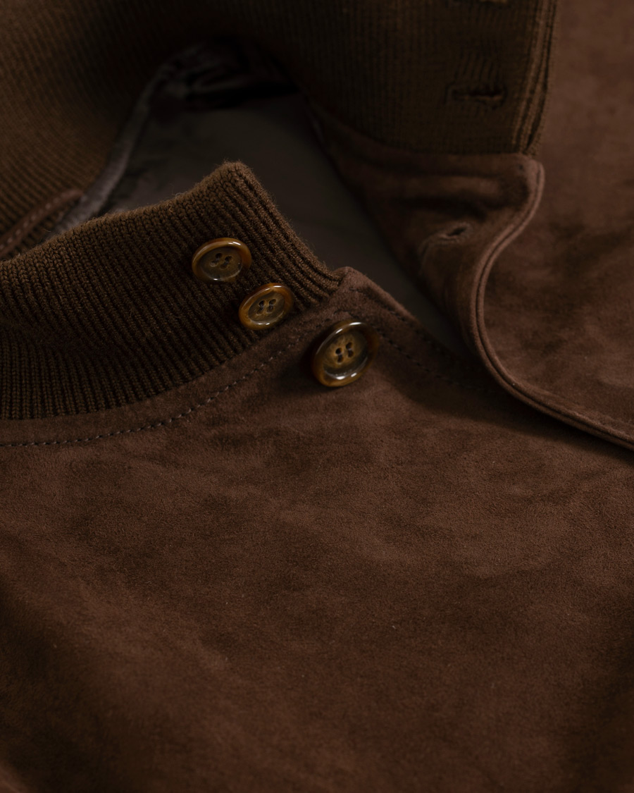 Herre | Jakker | Valstar | Valstarino Suede Jacket Dark Brown