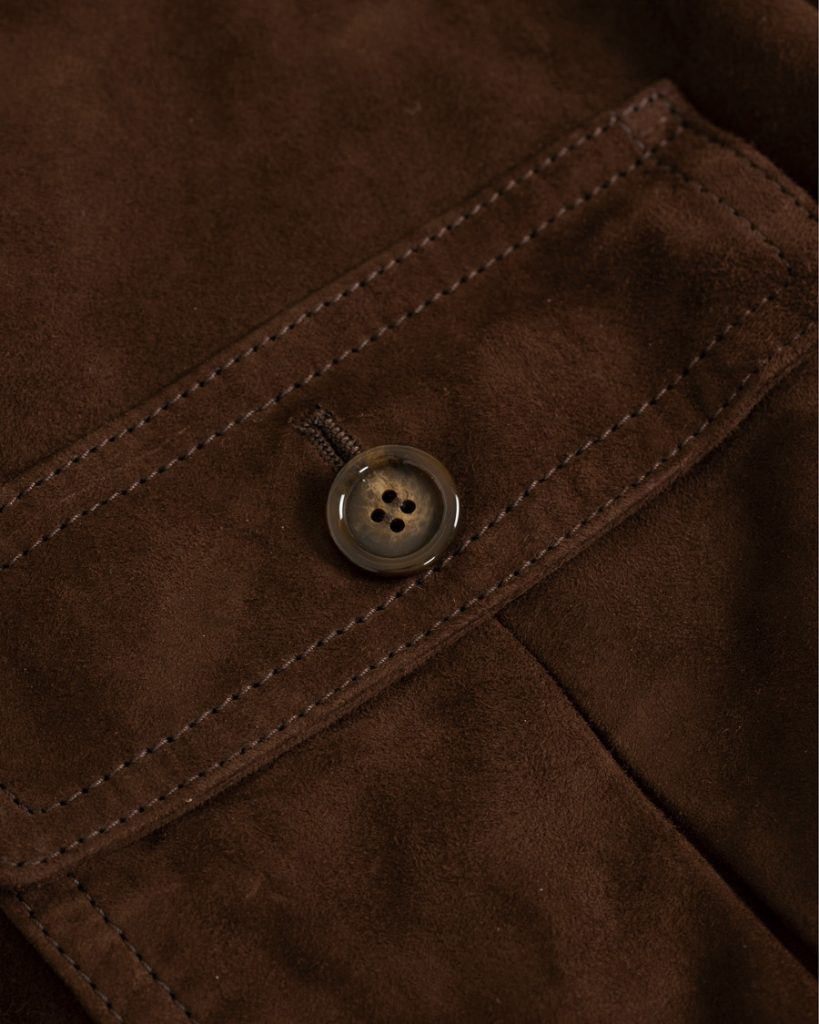 Herre | Jakker | Valstar | Valstarino Suede Jacket Dark Brown
