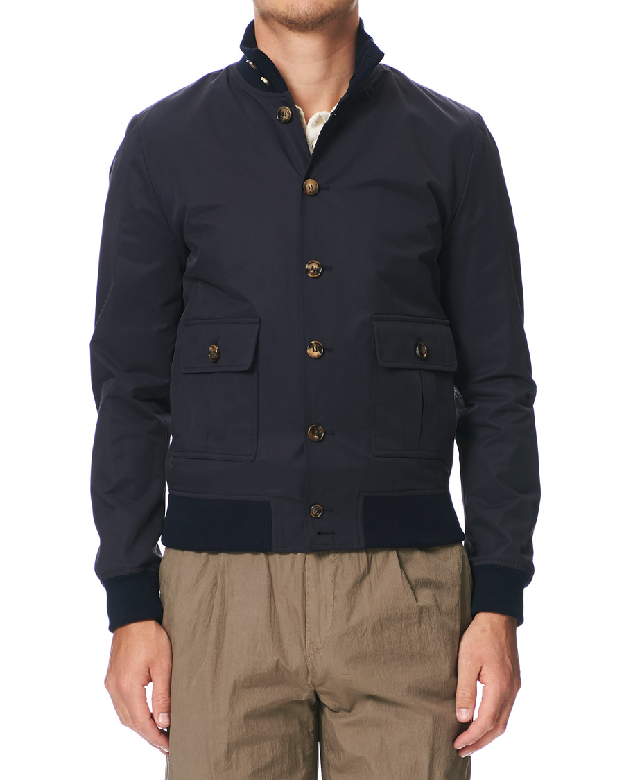Herre | Jakker | Valstar | Valstarino Water Repellent Cotton Jacket Navy