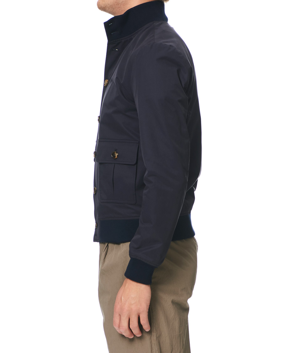 Herre | Jakker | Valstar | Valstarino Water Repellent Cotton Jacket Navy