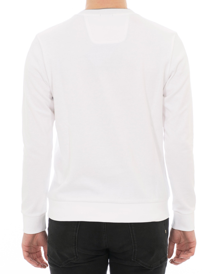 Herre | Gensere | BOSS GREEN | BOSS Athleisure Salbo Crew Neck Sweatshirt White
