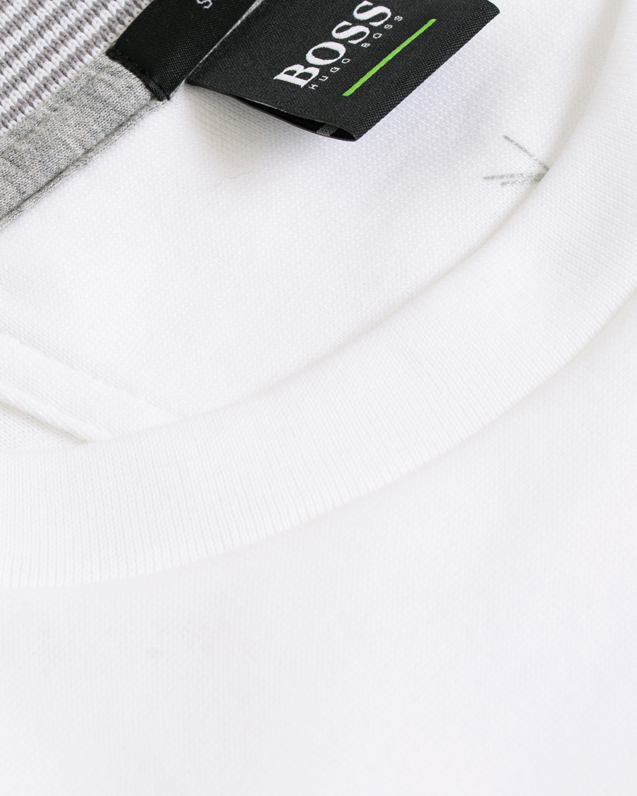 Herre | Gensere | BOSS GREEN | BOSS Athleisure Salbo Crew Neck Sweatshirt White