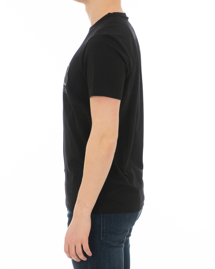 Herre | T-Shirts | BOSS GREEN | BOSS Athleisure Tee Logo Crew Neck Black