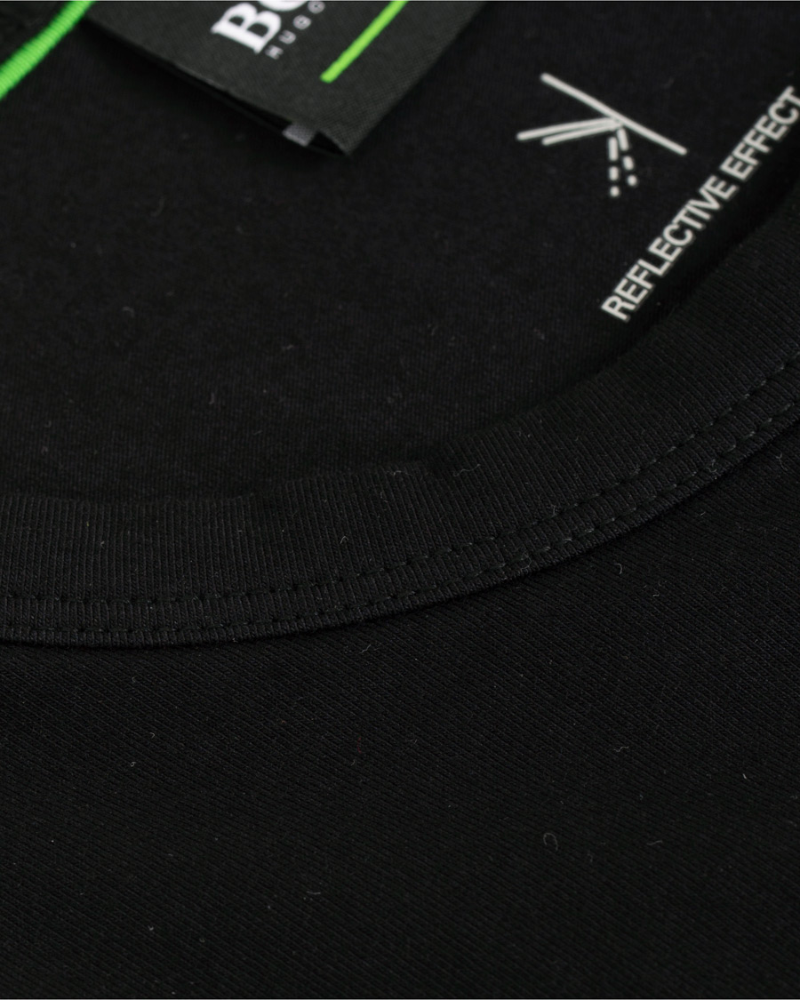 Herre | T-Shirts | BOSS GREEN | BOSS Athleisure Tee Logo Crew Neck Black
