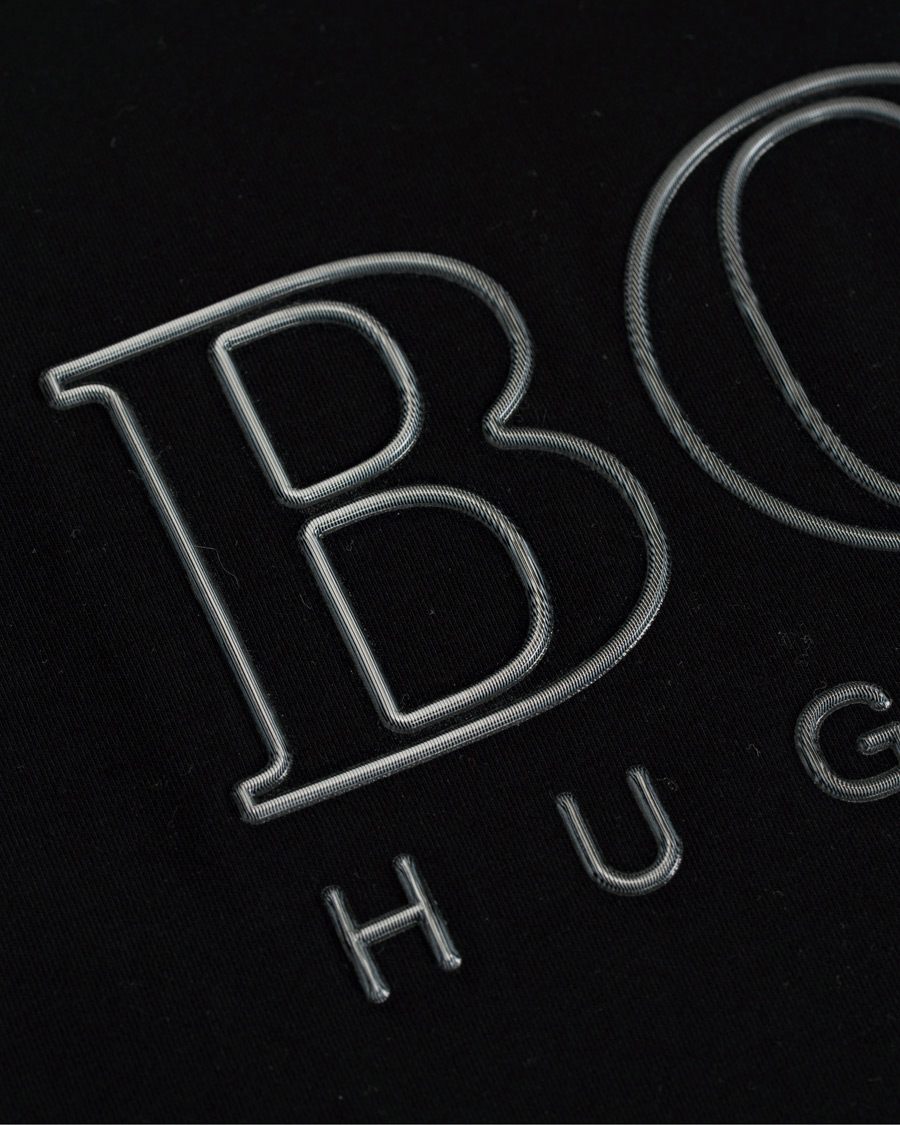 Herre | T-Shirts | BOSS GREEN | BOSS Athleisure Tee Logo Crew Neck Black