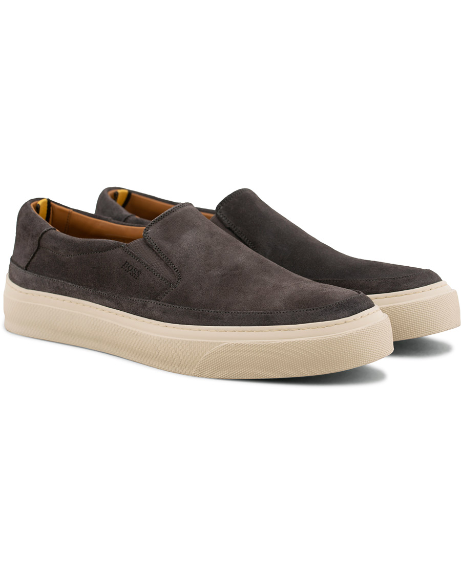 Herre | BOSS Eclipse Slip On Sneaker Grey | BOSS BLACK | BOSS Eclipse Slip On Sneaker Grey