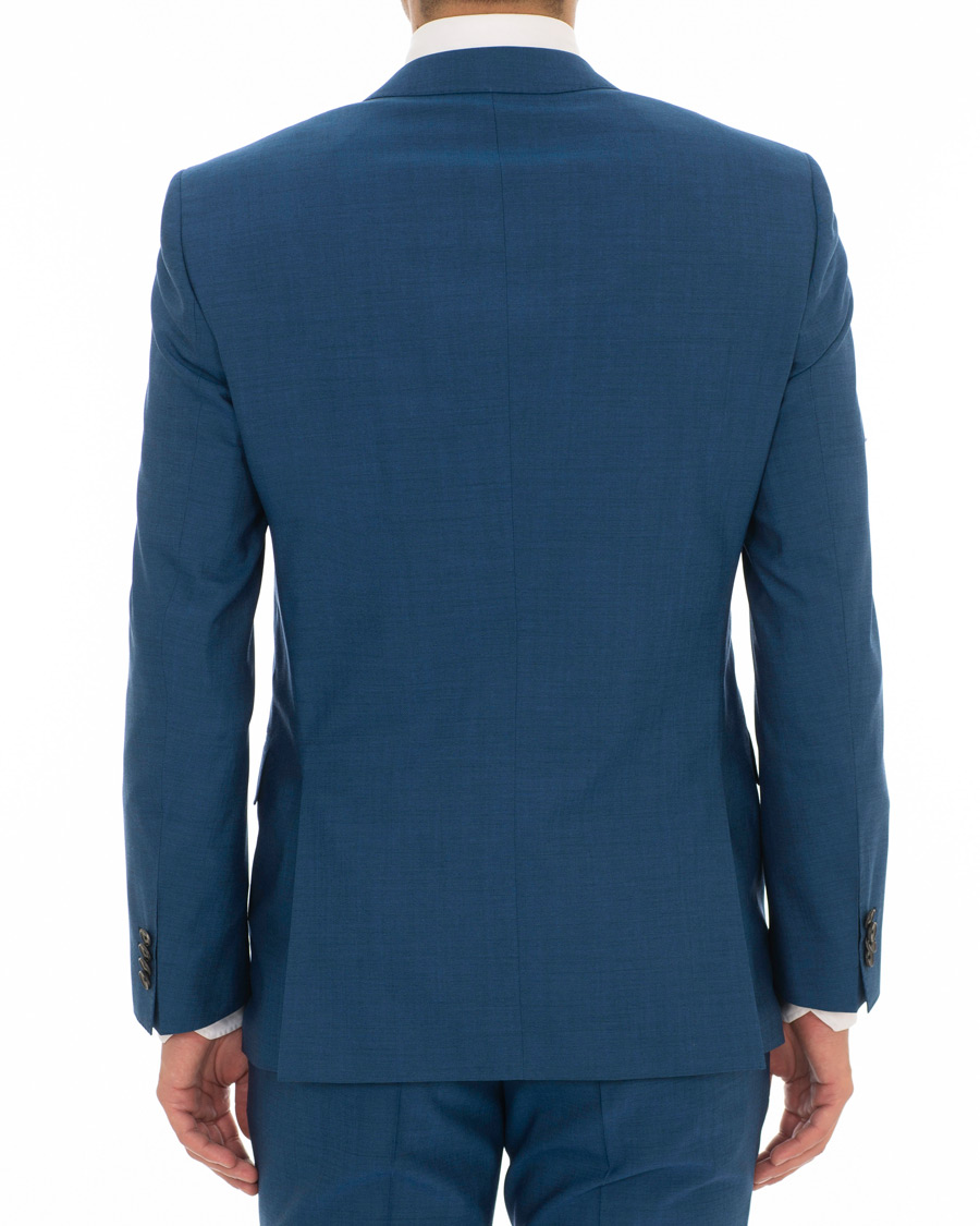 Herre | Dresser | BOSS BLACK | BOSS Huge/Genius Stretch Wool Suit Blue