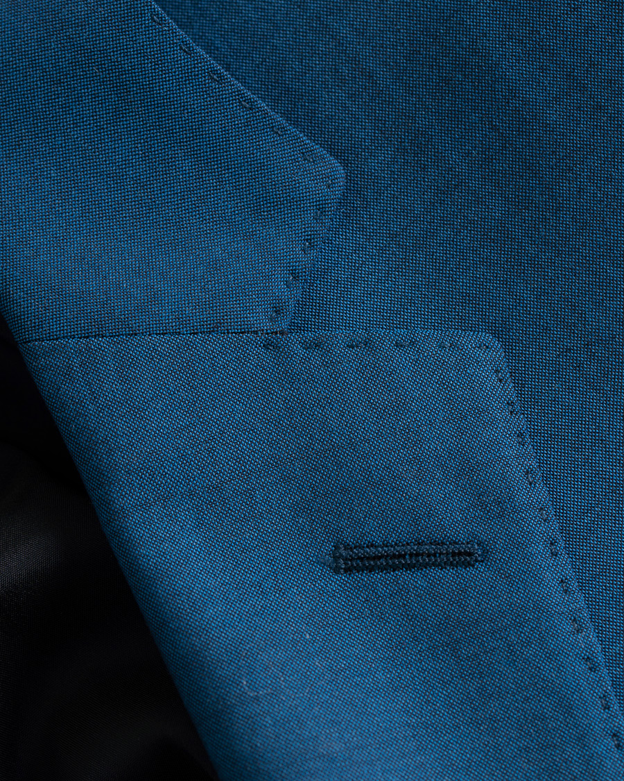 Herre | Dresser | BOSS BLACK | BOSS Huge/Genius Stretch Wool Suit Blue