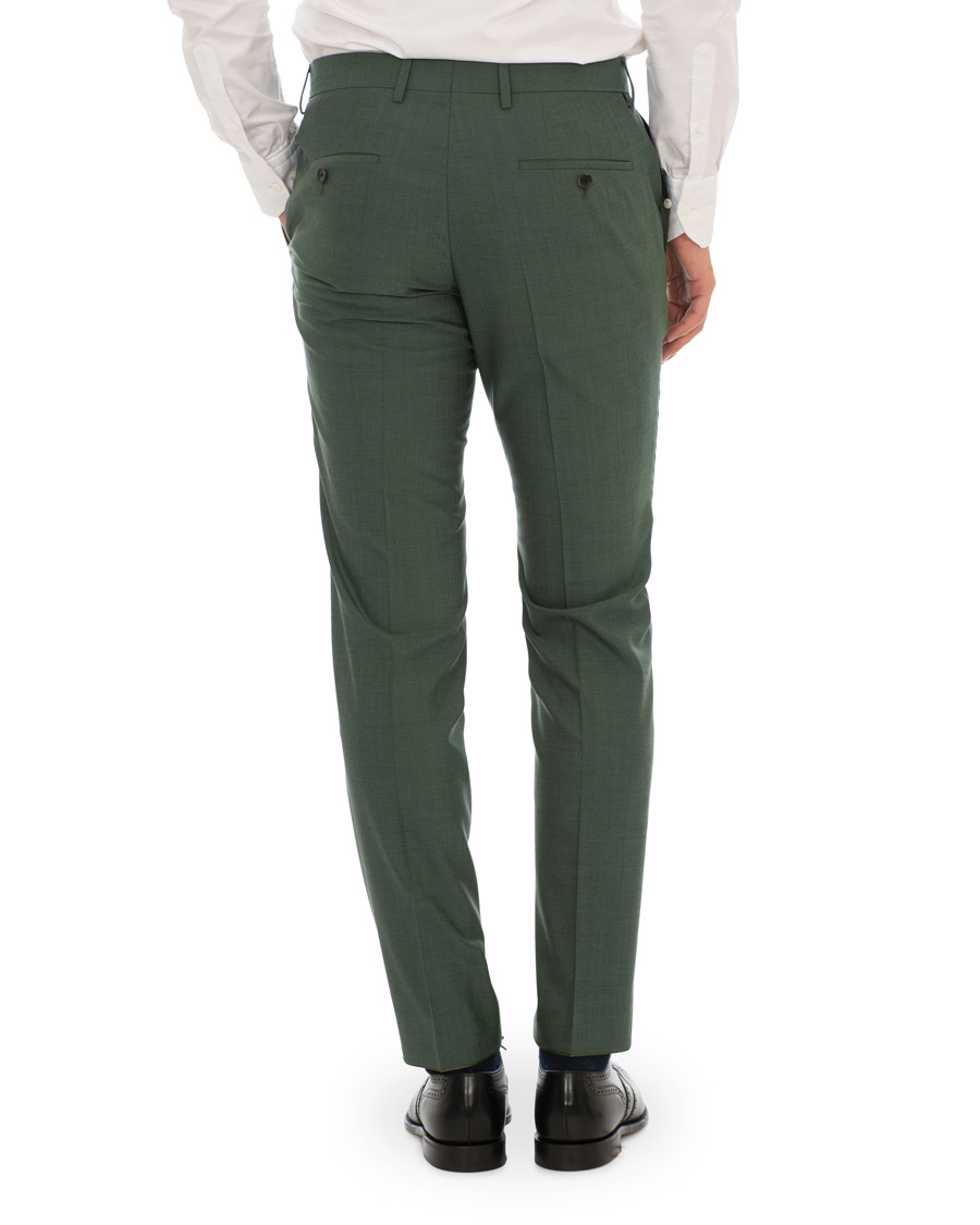 Herre | Dresser | BOSS BLACK | BOSS Huge/Genius Stretch Wool Suit Green
