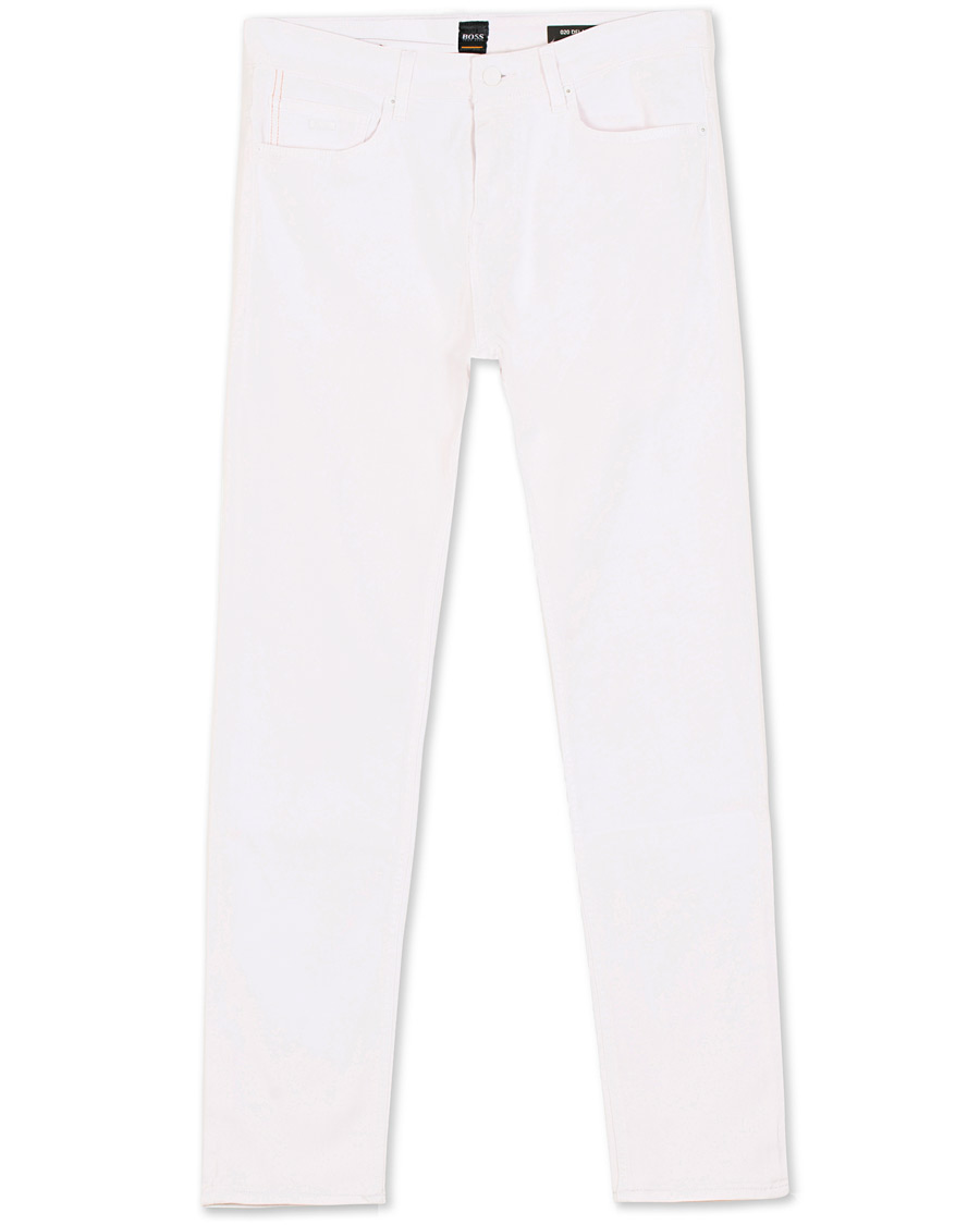 Herre | Jeans | BOSS ORANGE | BOSS Casual Delaware Slim Fit Stretch Jeans White
