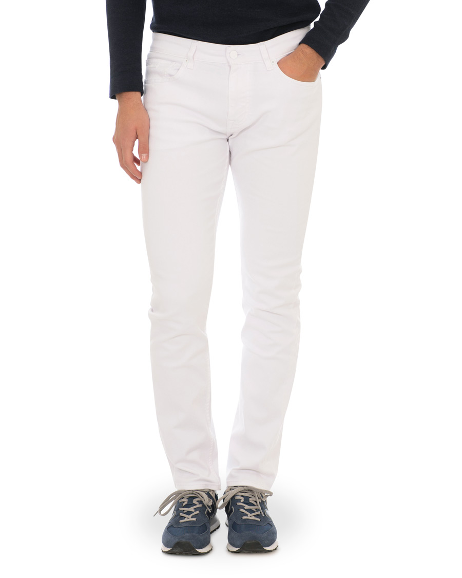 Herre | Jeans | BOSS ORANGE | BOSS Casual Delaware Slim Fit Stretch Jeans White