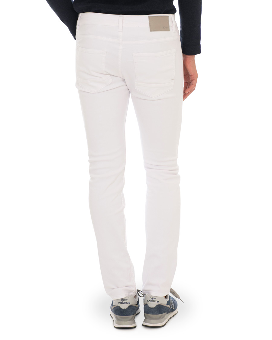 Herre | Jeans | BOSS ORANGE | BOSS Casual Delaware Slim Fit Stretch Jeans White