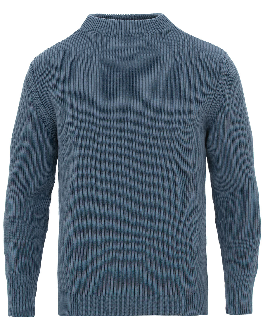 Herre | Gensere | Andersen-Andersen | Organic Cotton Crewneck Petroleum
