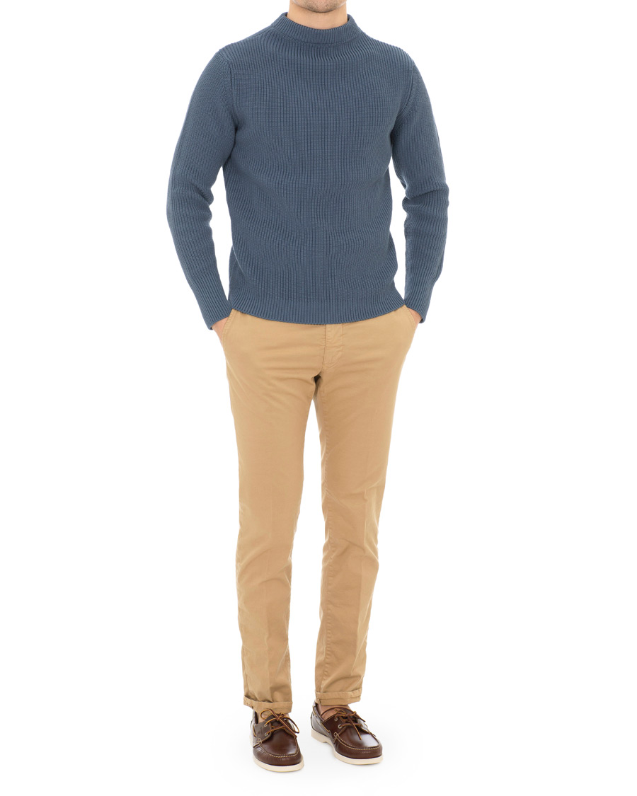 Herre | Gensere | Andersen-Andersen | Organic Cotton Crewneck Petroleum