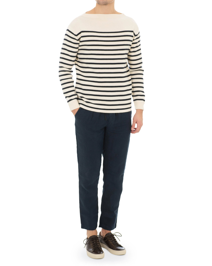Herre | Gensere | Andersen-Andersen | Marine Stripe Off White/Navy Blue