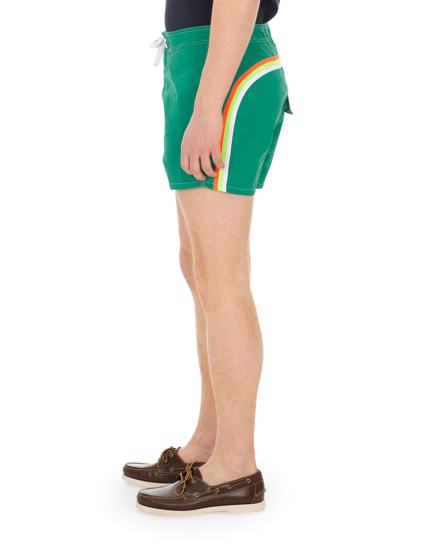 Herre | Badeshorts | Sundek | Rainbow Mid Length Swim Shorts  Emerald Green