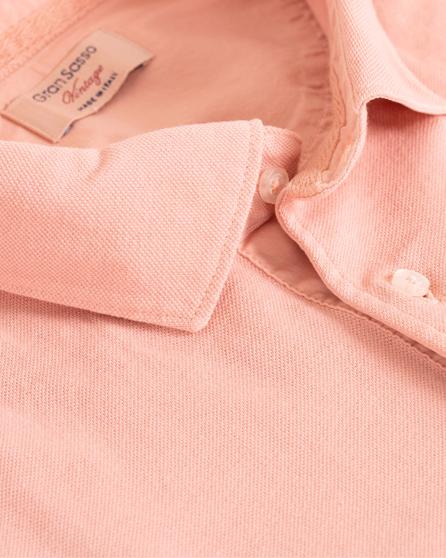 Herre | Pikéer | Gran Sasso | Washed Polo Pink