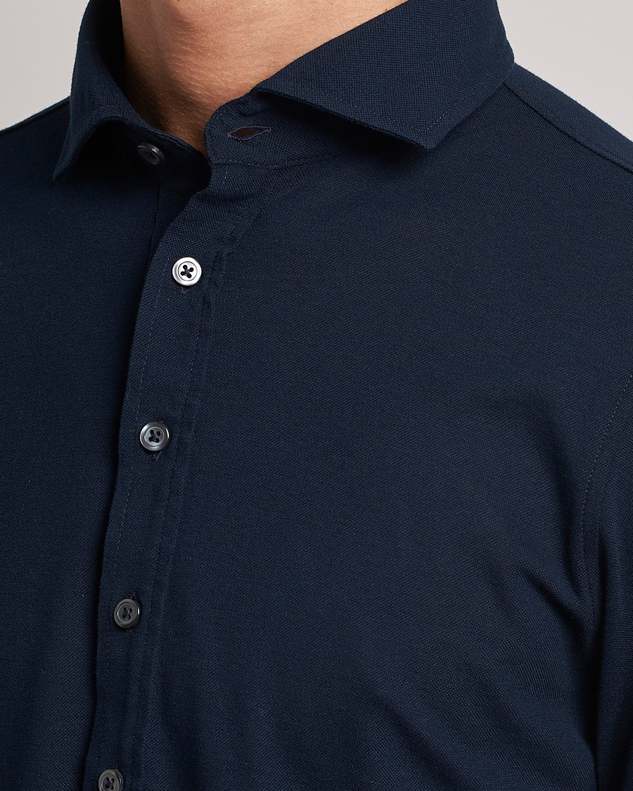 Herre | Skjorter | Gran Sasso | Popover Shirt Navy