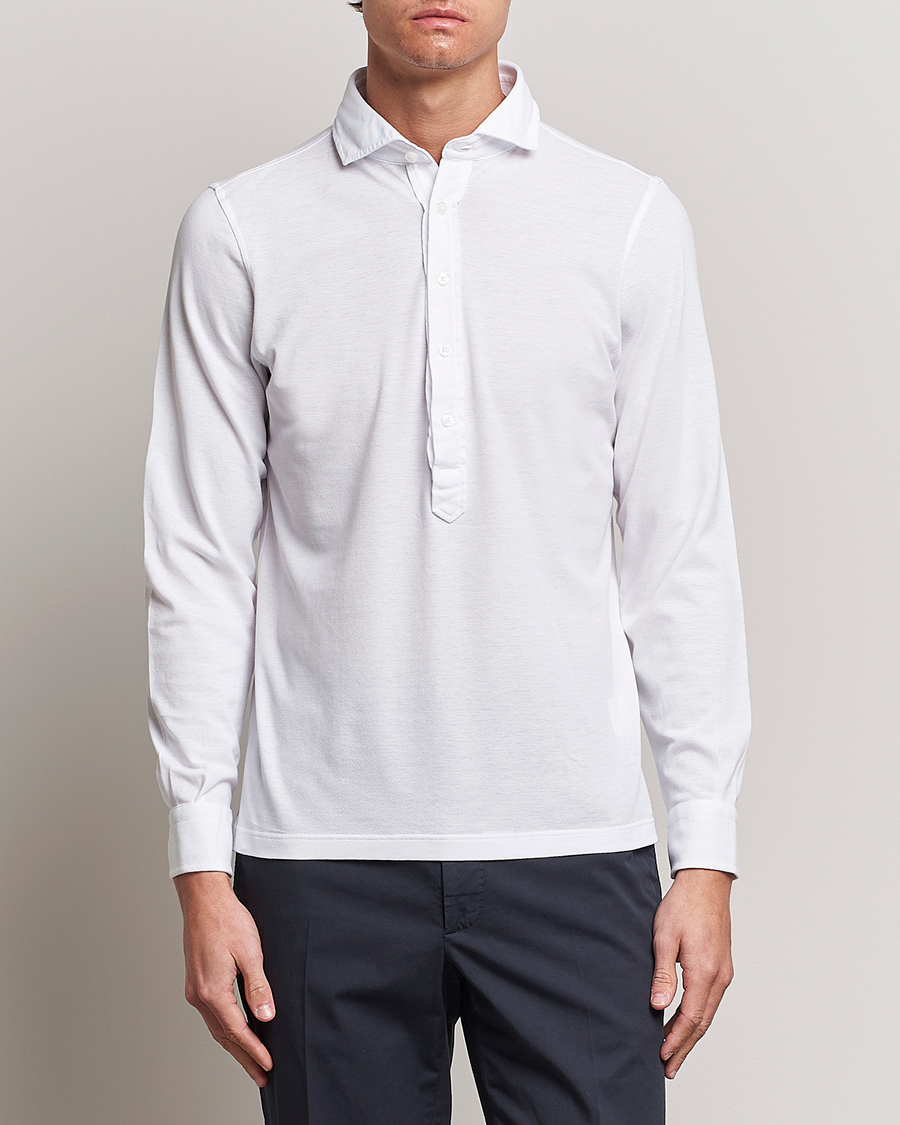 Herre | Italian Department | Gran Sasso | Popover Shirt White