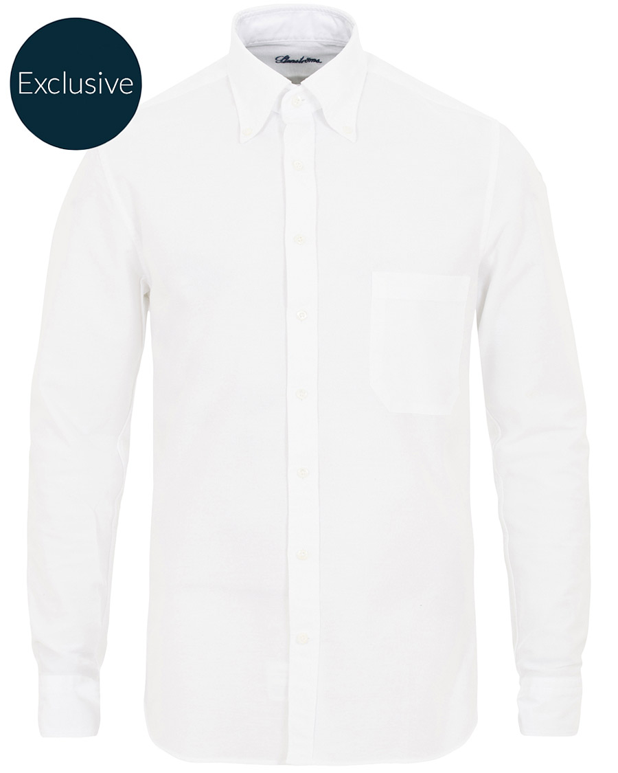 Herre | Skjorter | Stenströms | Slimline Oxford Shirt White