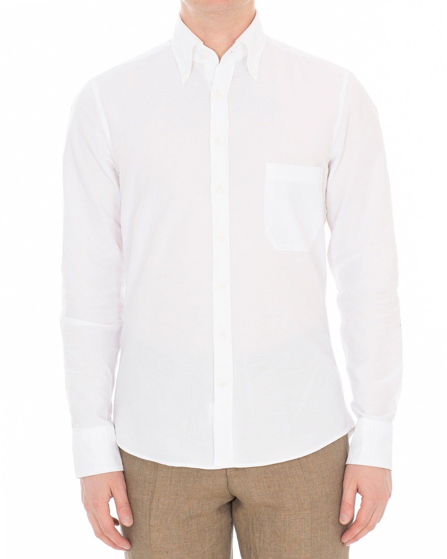 Herre | Skjorter | Stenströms | Slimline Oxford Shirt White