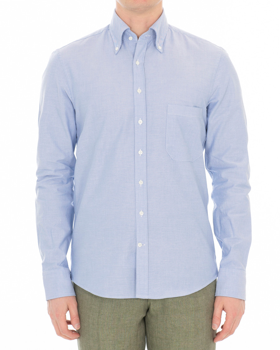 Herre | Skjorter | Stenströms | Slimline Oxford Shirt Light Blue