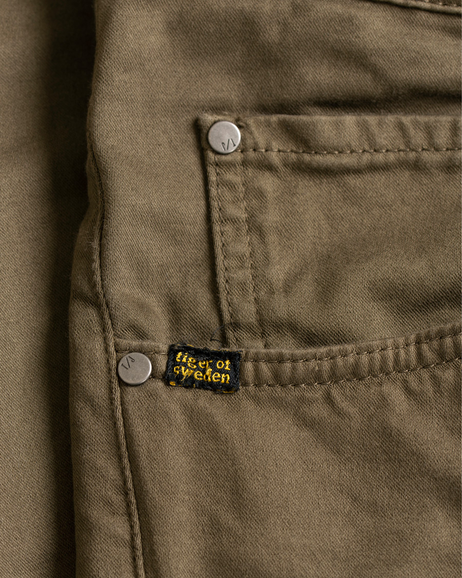 Herre | Bukser | Tiger of Sweden Jeans | Iggy 5-Pocket Trousers Dark Khaki