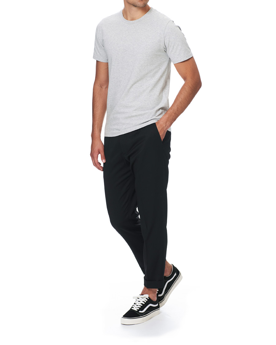 Herre | T-Shirts | Filippa K | Soft Lycra Tee Light Grey Melange