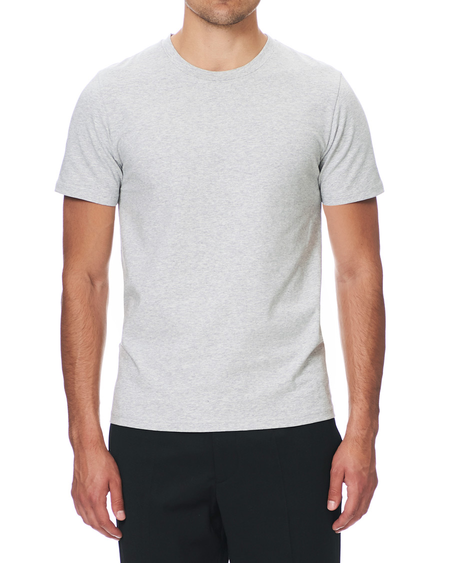 Herre | T-Shirts | Filippa K | Soft Lycra Tee Light Grey Melange