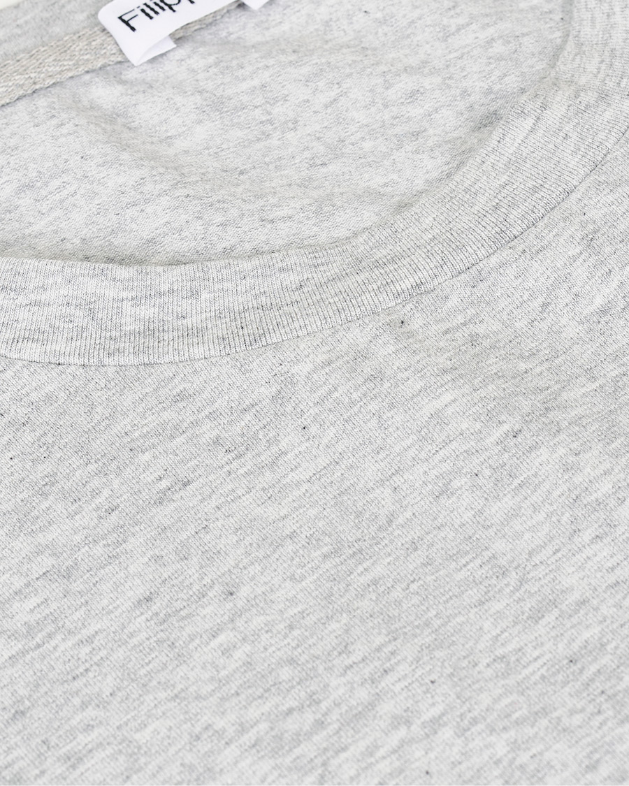 Herre | T-Shirts | Filippa K | Soft Lycra Tee Light Grey Melange