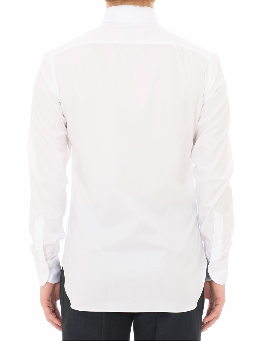Herre | Skjorter | Berg&Berg | Frithof Handmade Button Down Cotton Shirt White