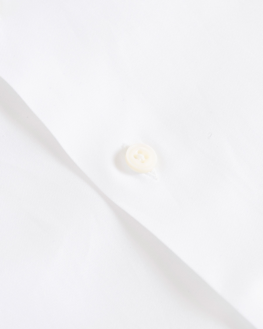 Herre | Skjorter | Berg&Berg | Frithof Handmade Button Down Cotton Shirt White