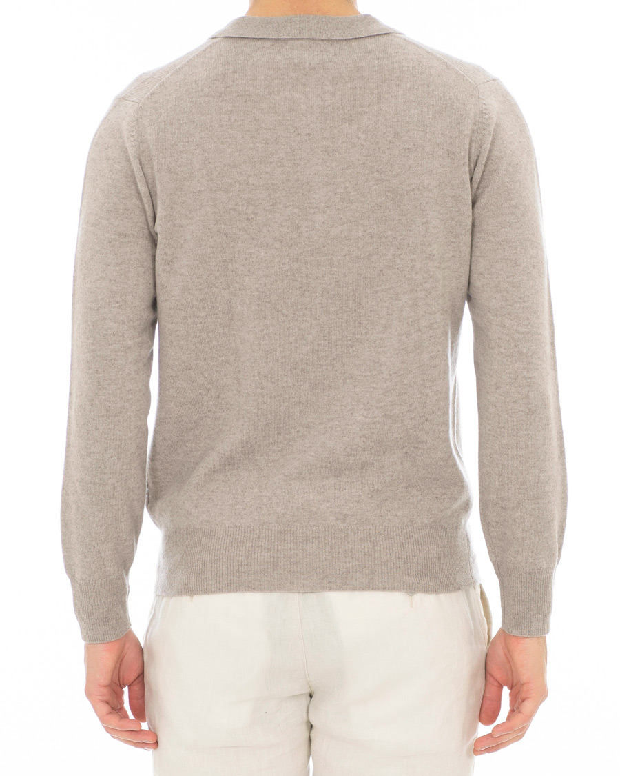 Herre | Gensere | Soft Goat | Cashmere Collar Sweater Light Taupe