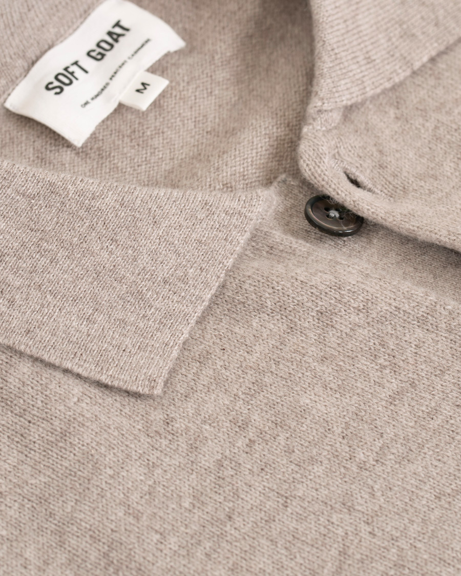 Herre | Gensere | Soft Goat | Cashmere Collar Sweater Light Taupe