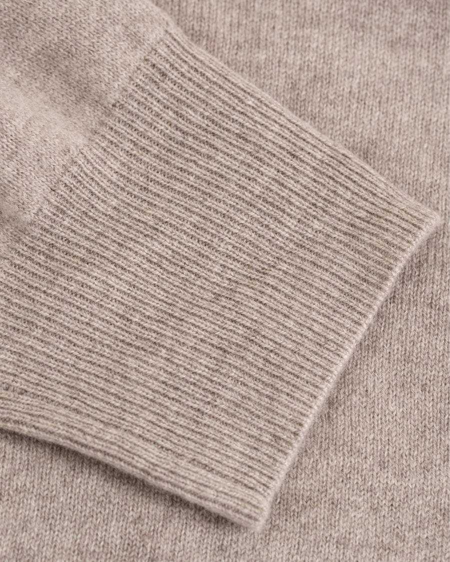 Herre | Gensere | Soft Goat | Cashmere Collar Sweater Light Taupe