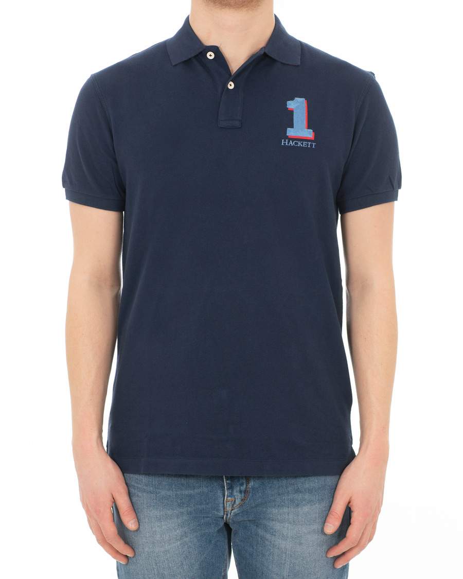 Herre | Pikéer | Hackett | Number Polo Navy