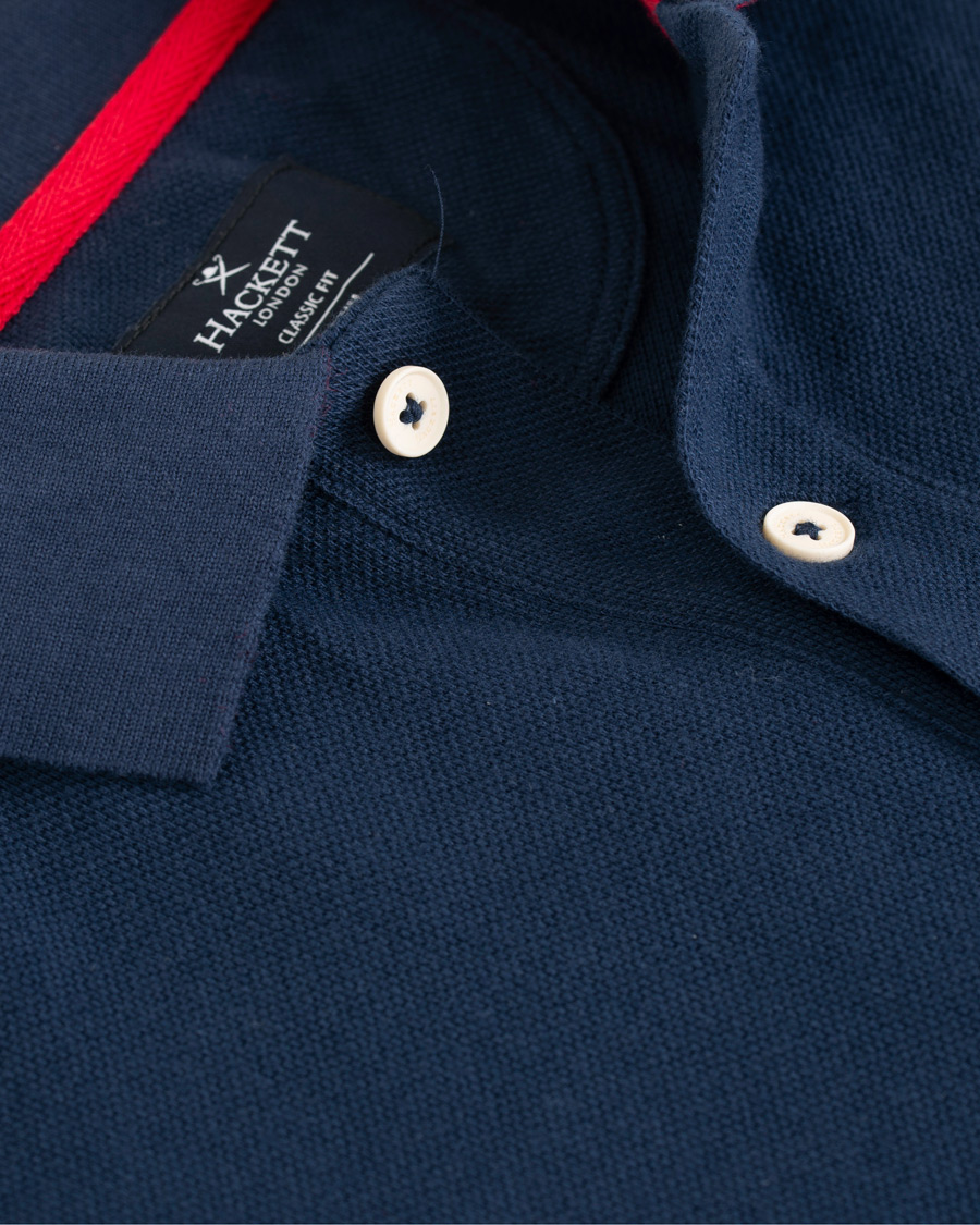 Herre | Pikéer | Hackett | Number Polo Navy