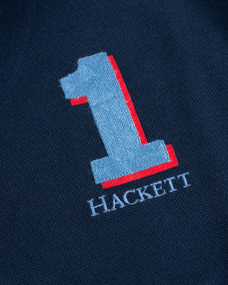 Herre | Pikéer | Hackett | Number Polo Navy