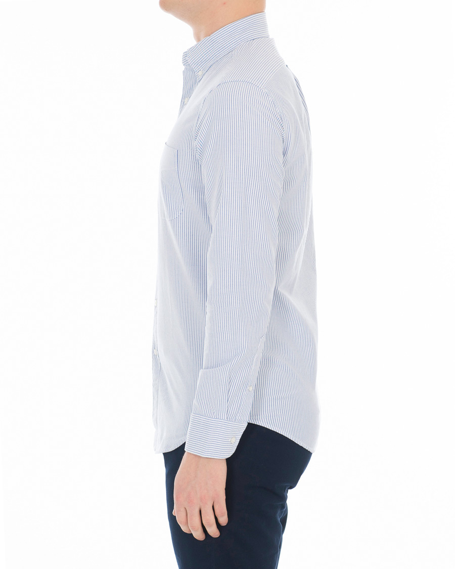 Herre | Skjorter | J.Crew | Slim Fit Stretch Oxford University Stripe Shirt Blue
