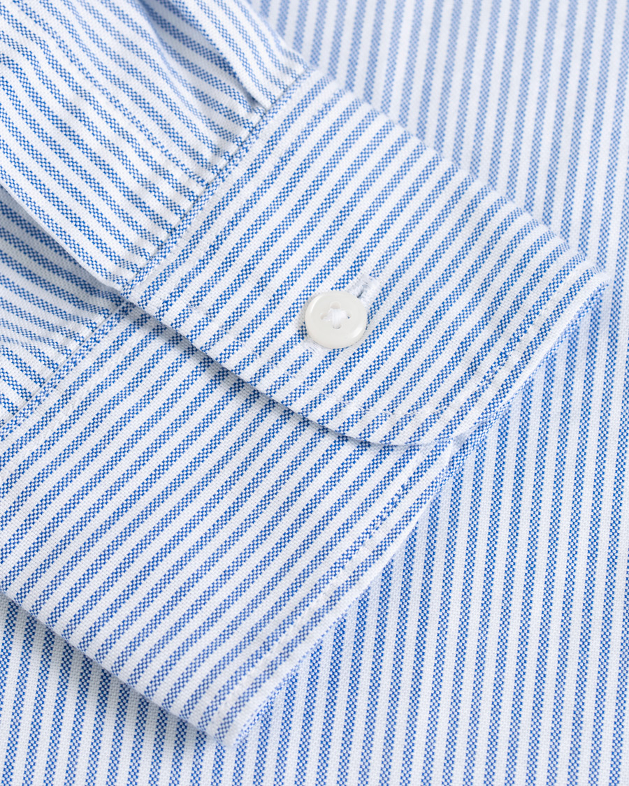 Herre | Skjorter | J.Crew | Slim Fit Stretch Oxford University Stripe Shirt Blue