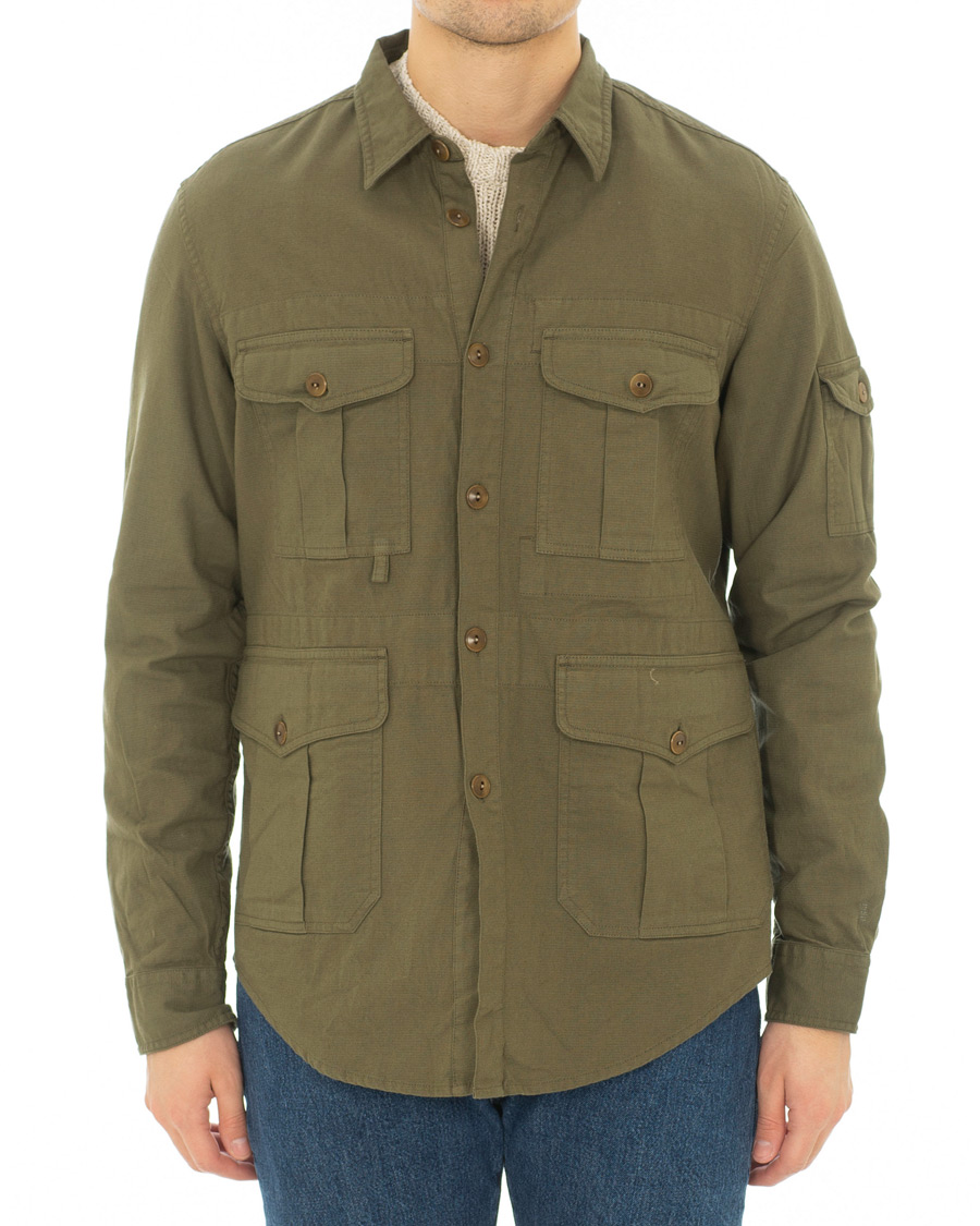 Herre | Skjorter | J.Crew | Wallace And Barnes Burma Cloth Fishing Shirt Jacket Frosty Olive