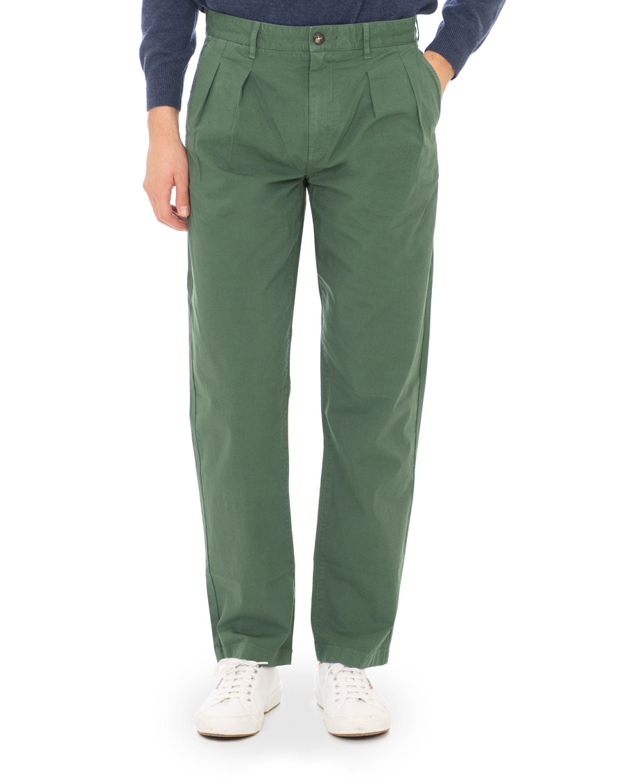 Herre | Bukser | J.Crew | Double Pleated Garment Dyed Canvas Chinos Cool Palm