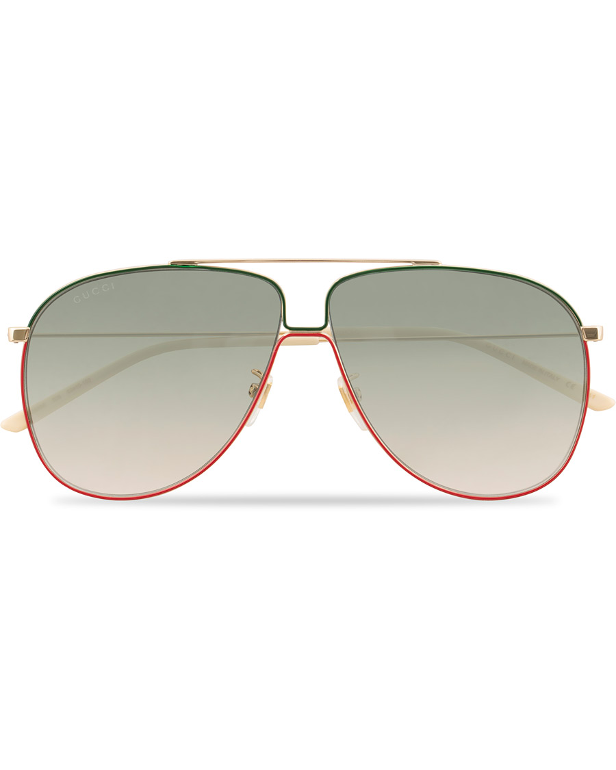 Herre | Solbriller | Gucci | GG0440S Sunglasses Gold/Green