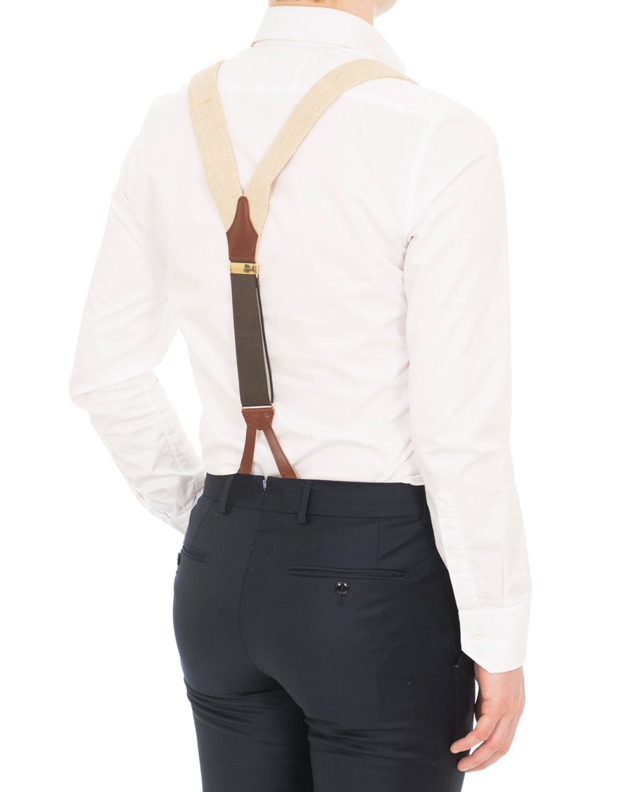 Herre | Albert Thurston Hessian Braces 38mm Sand | Albert Thurston | Hessian Braces 38mm Sand