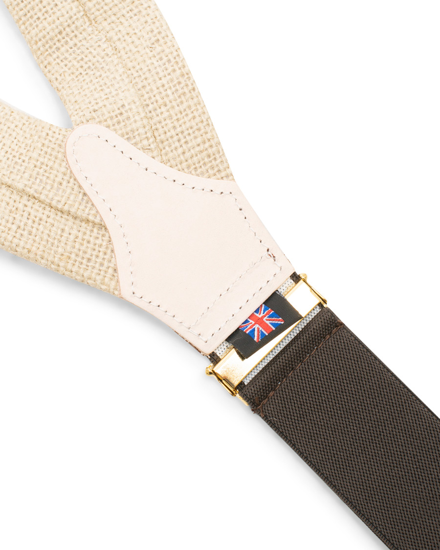Herre | Albert Thurston Hessian Braces 38mm Sand | Albert Thurston | Hessian Braces 38mm Sand