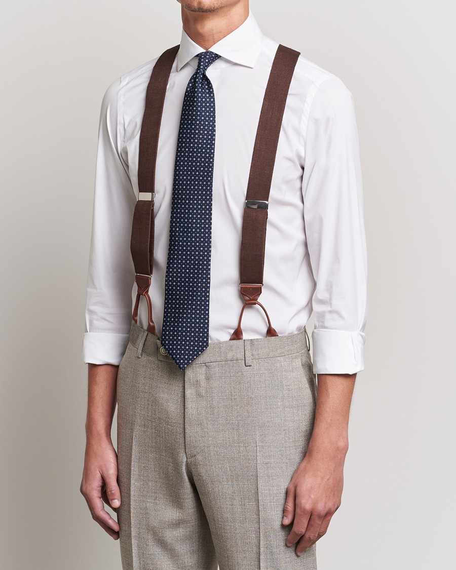 Herre | Avdelinger | Albert Thurston | Linen Braces 38mm Brown